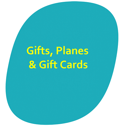 Planes, Gifts & Gift Cards